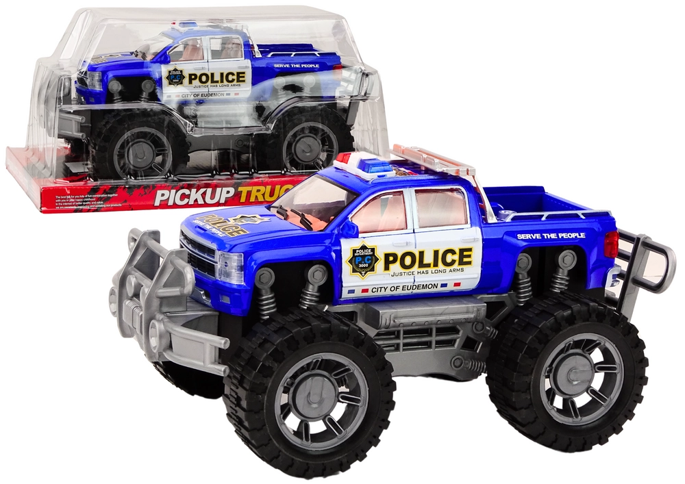 E-shop Policajné auto Pickup Modré terénne policajné auto