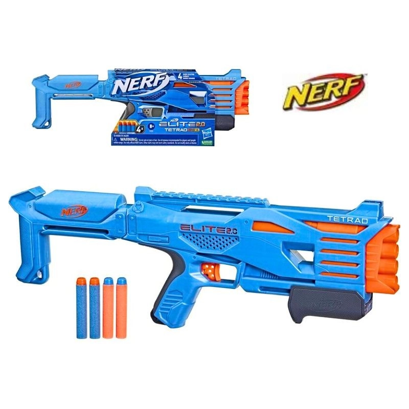 Nerf Elite 2.0 Tetrad QS-4 pištoľ na penové šípky