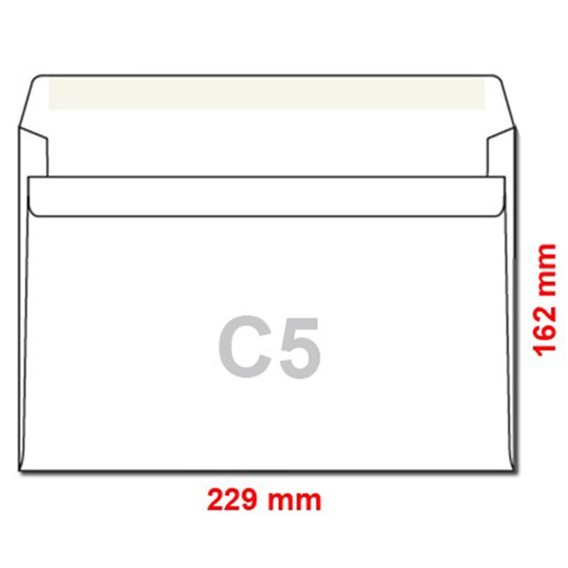 Samolepiace obálky C5, 25 ks