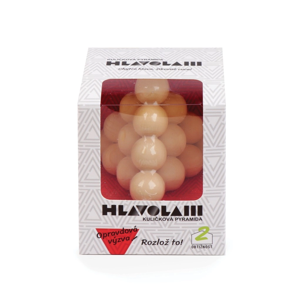 E-shop Alltoys Drevený hlavolam Guľôčková pyramída