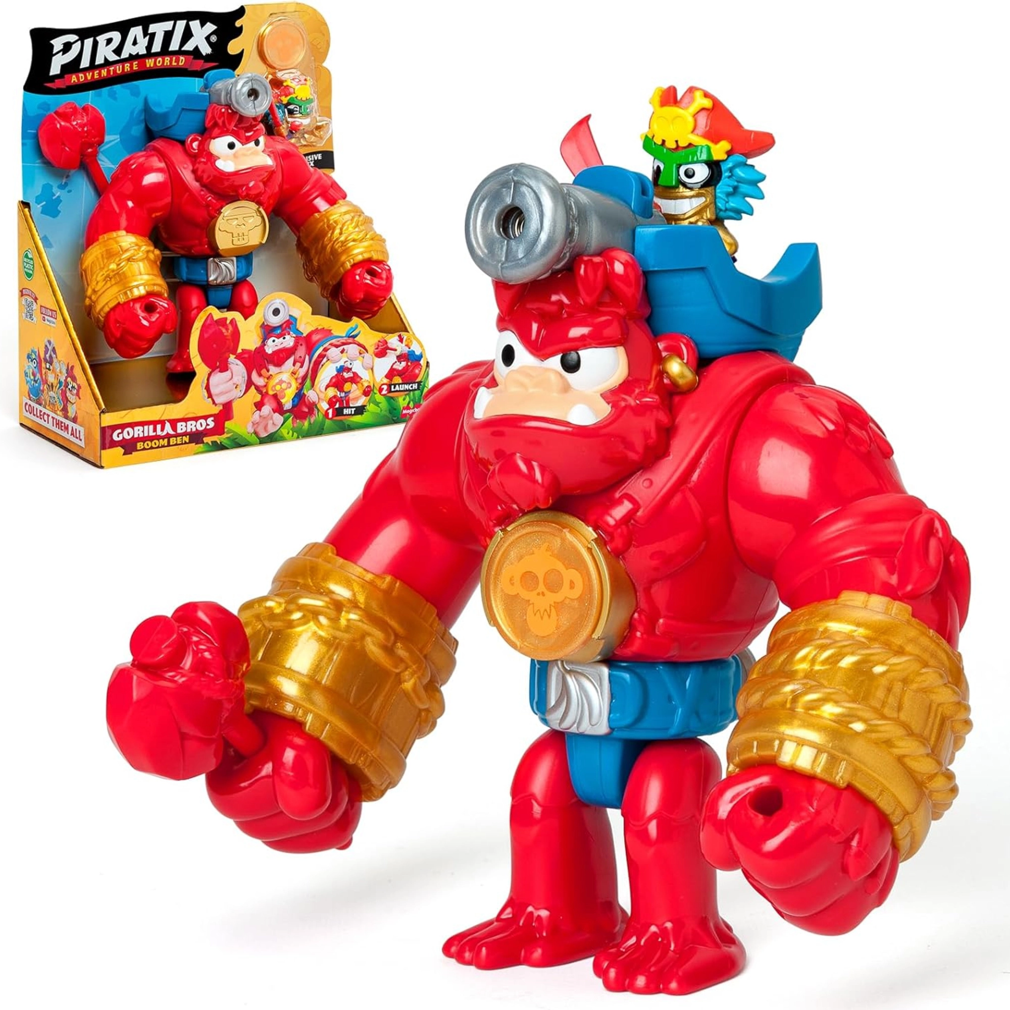 Piratix Adventure World súprava s figúrkou a doplnkami Crazy Jungle Gorilla Bros Boom Ben