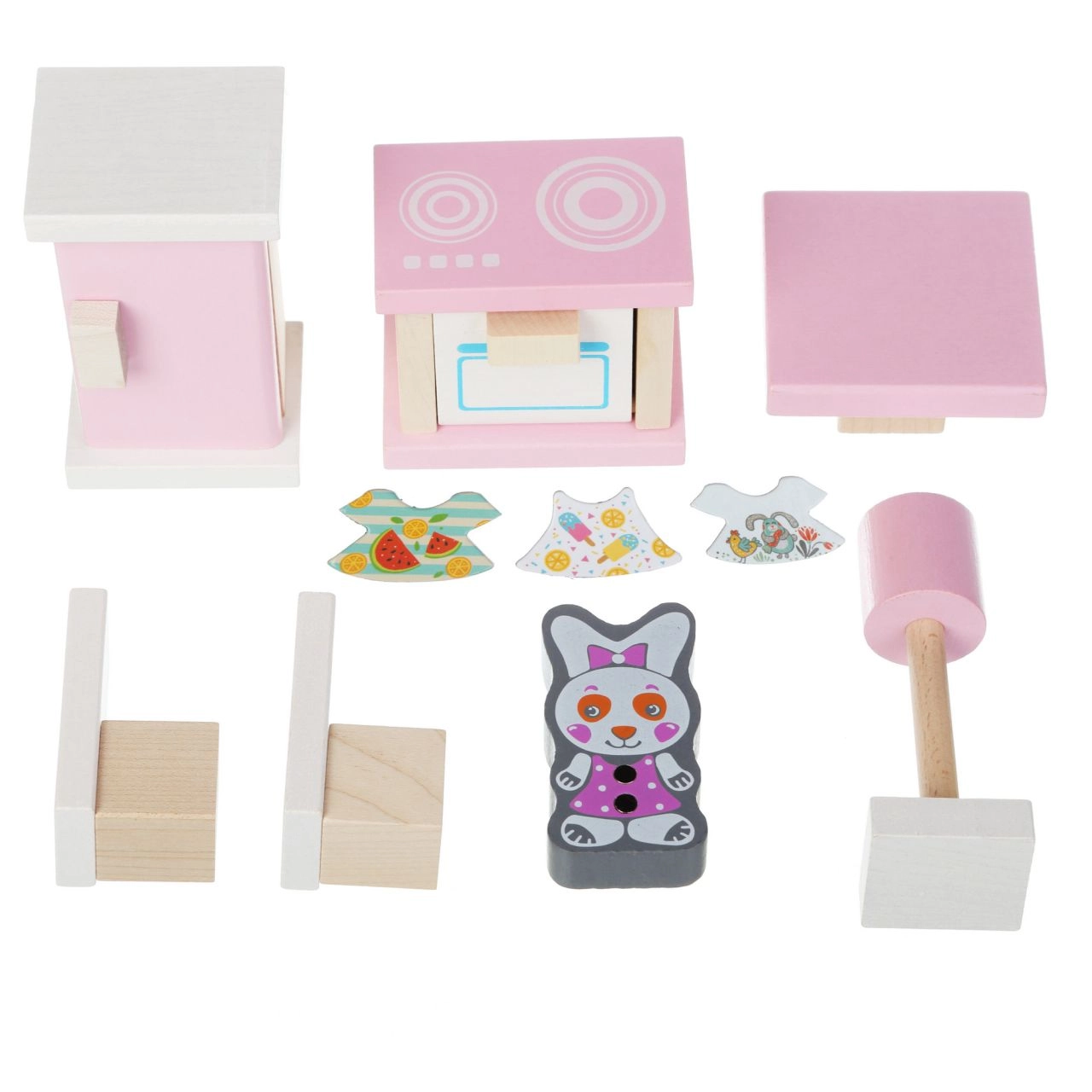 E-shop Cubika 13975 Kuchynka drevený nábytok pre bábiky