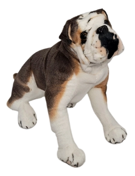 Plyšový pes buldog - 1 kus