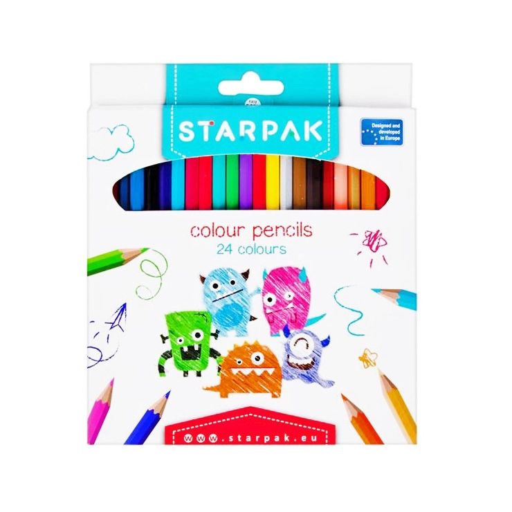 E-shop Súprava 24 farebných pasteliek