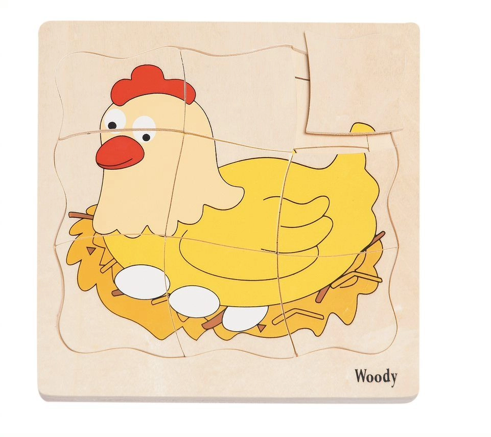 E-shop Woody Puzzle na desce Vývoj slepice