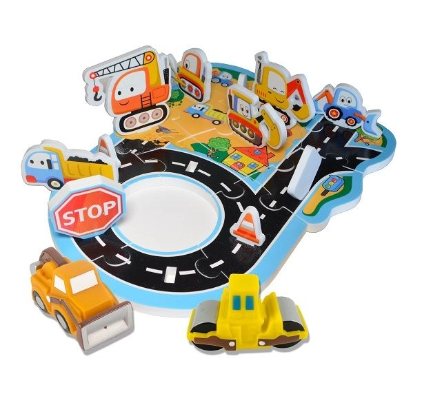 Penaové kúpeľové samolepky Stavebná zóna