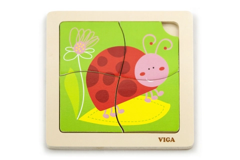 E-shop Viga puzzle 4 dieliky Lienka