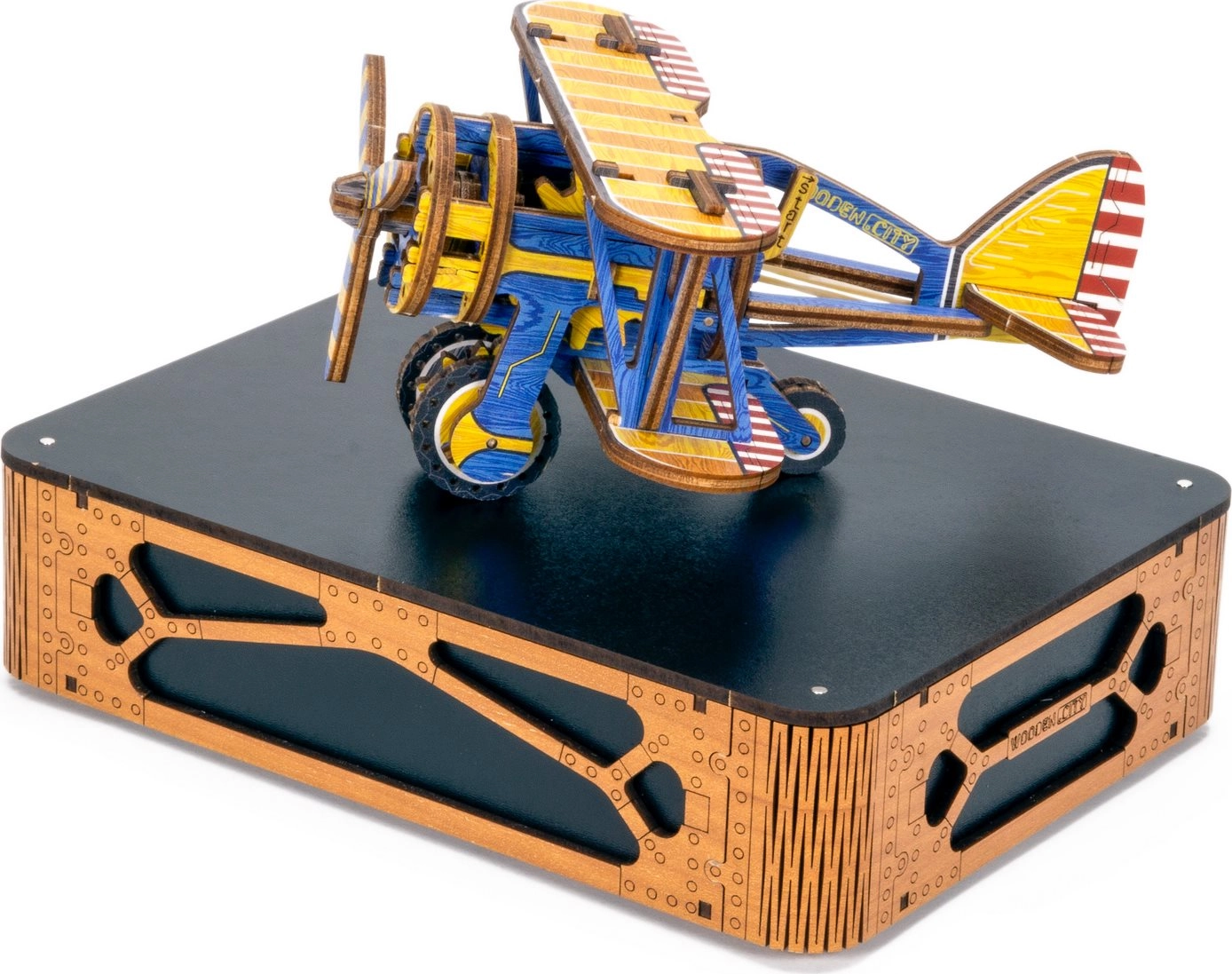 Wooden City 3D puzzle Dvojplošník Limitovaná edícia 65 ks