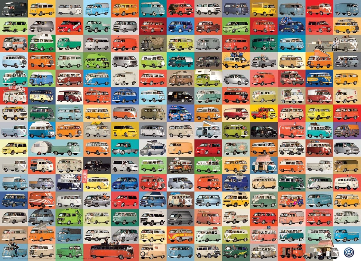 E-shop Puzzle EUROGRAPHICS VW Groovy Bus – 1000 dielikov