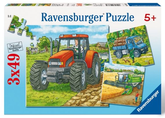 Ravensburger Zemědělské stroje 3 x 49 dielov