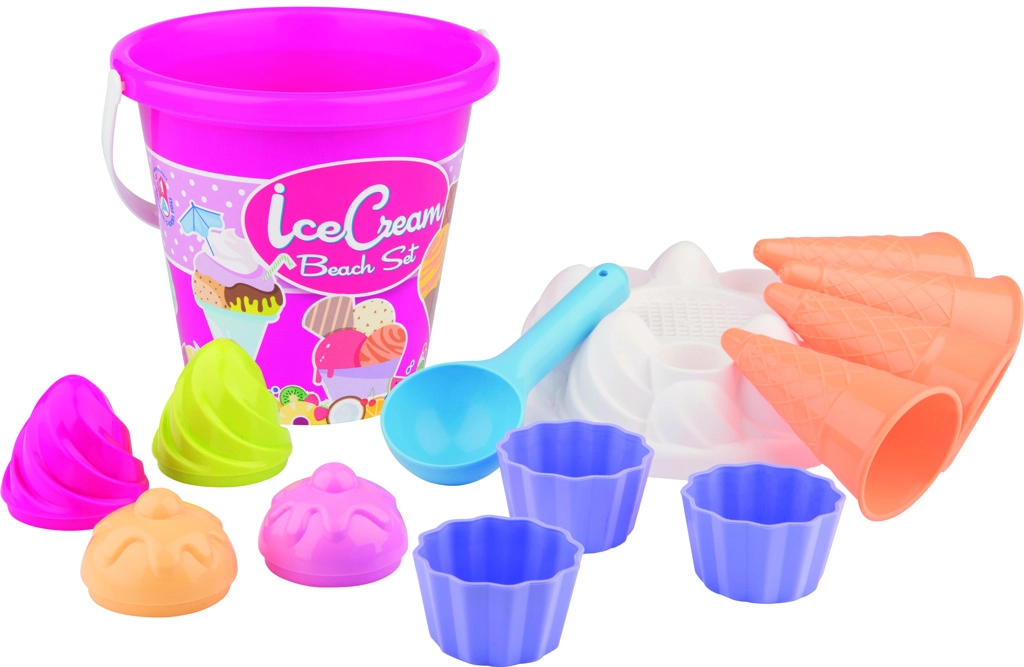 E-shop Androni Sada na piesok zmrzlina a cup cake ružové vedierko
