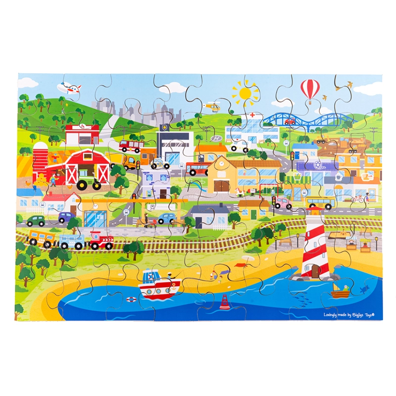 E-shop Bigjigs Toys Podlahové Mesto 48 dielov