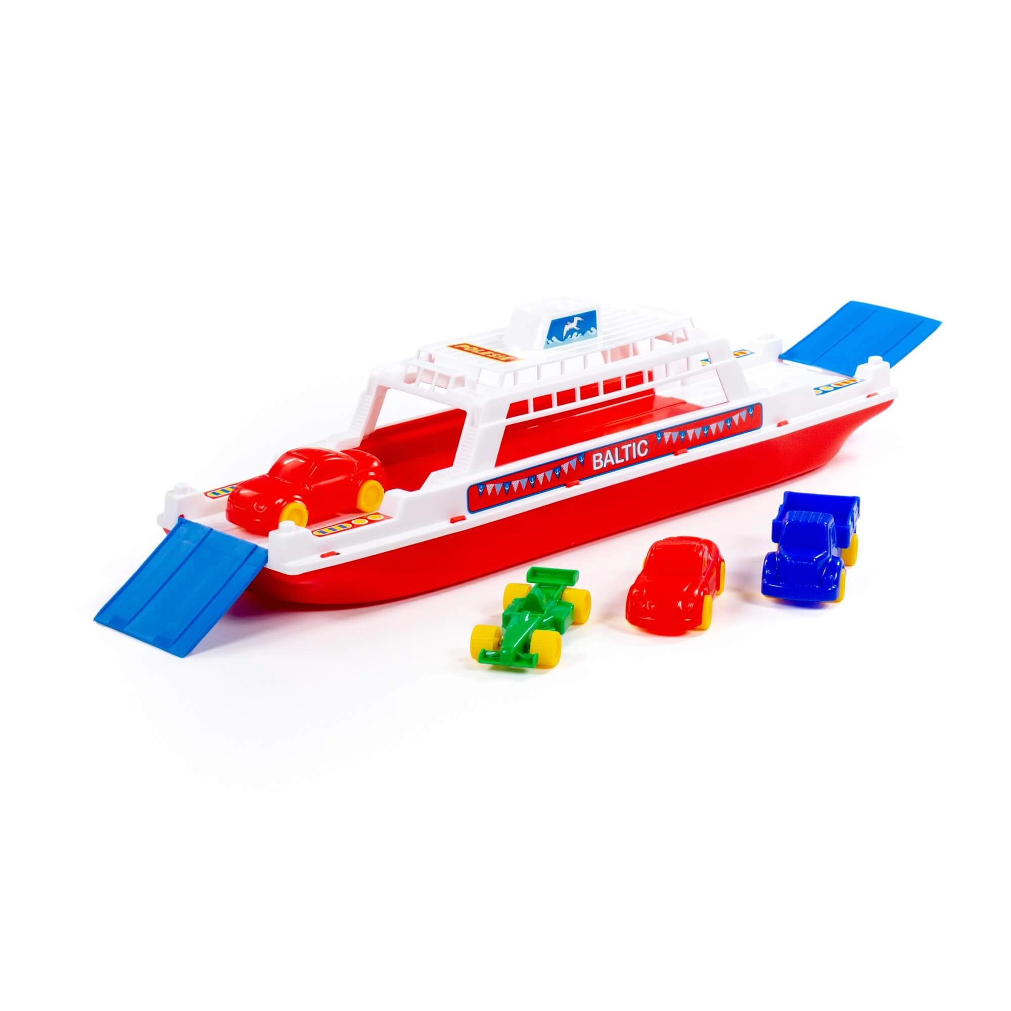 E-shop Polesie Wader Trajekt loď so 4 mini autíčkami 46х13х12cm