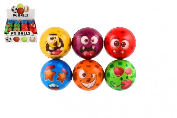 E-shop Teddies Míček monštier pena 7 5cm 6 farieb