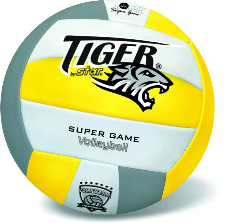 E-shop Alltoys Lopta kožená volejbalová Fluo Tiger žltá 300 g č. 5