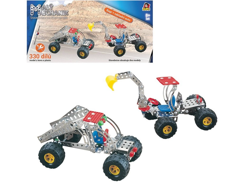 Malý mechanik 2 vozidlá stavebnica