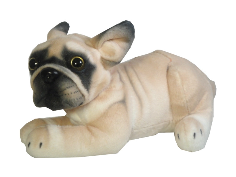 Plyšový pes buldog 26 cm - 1 kus