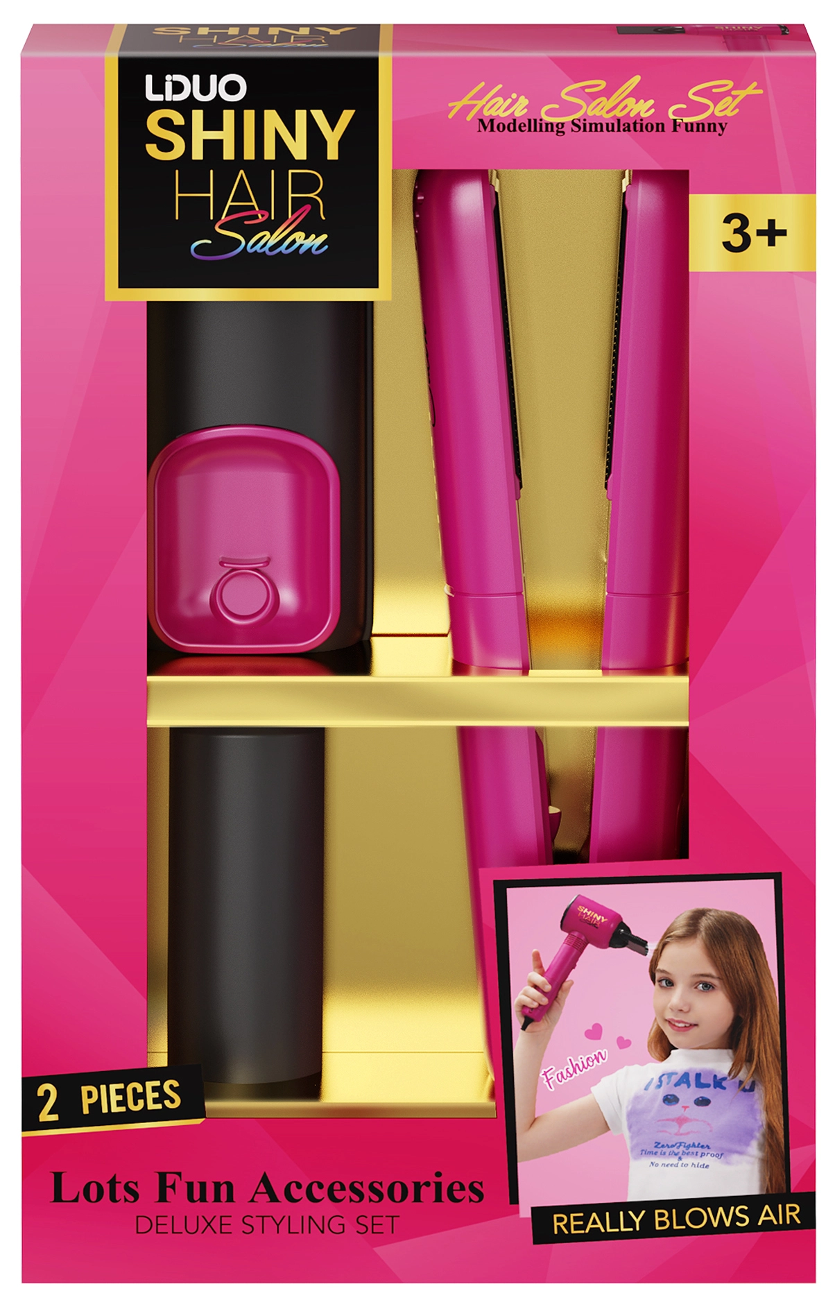 Kadernícka sada so zvukom – 2-dielna žehlička a doplnky