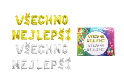 E-shop Wiky Balónik nafukovací Všetko najlepšie
