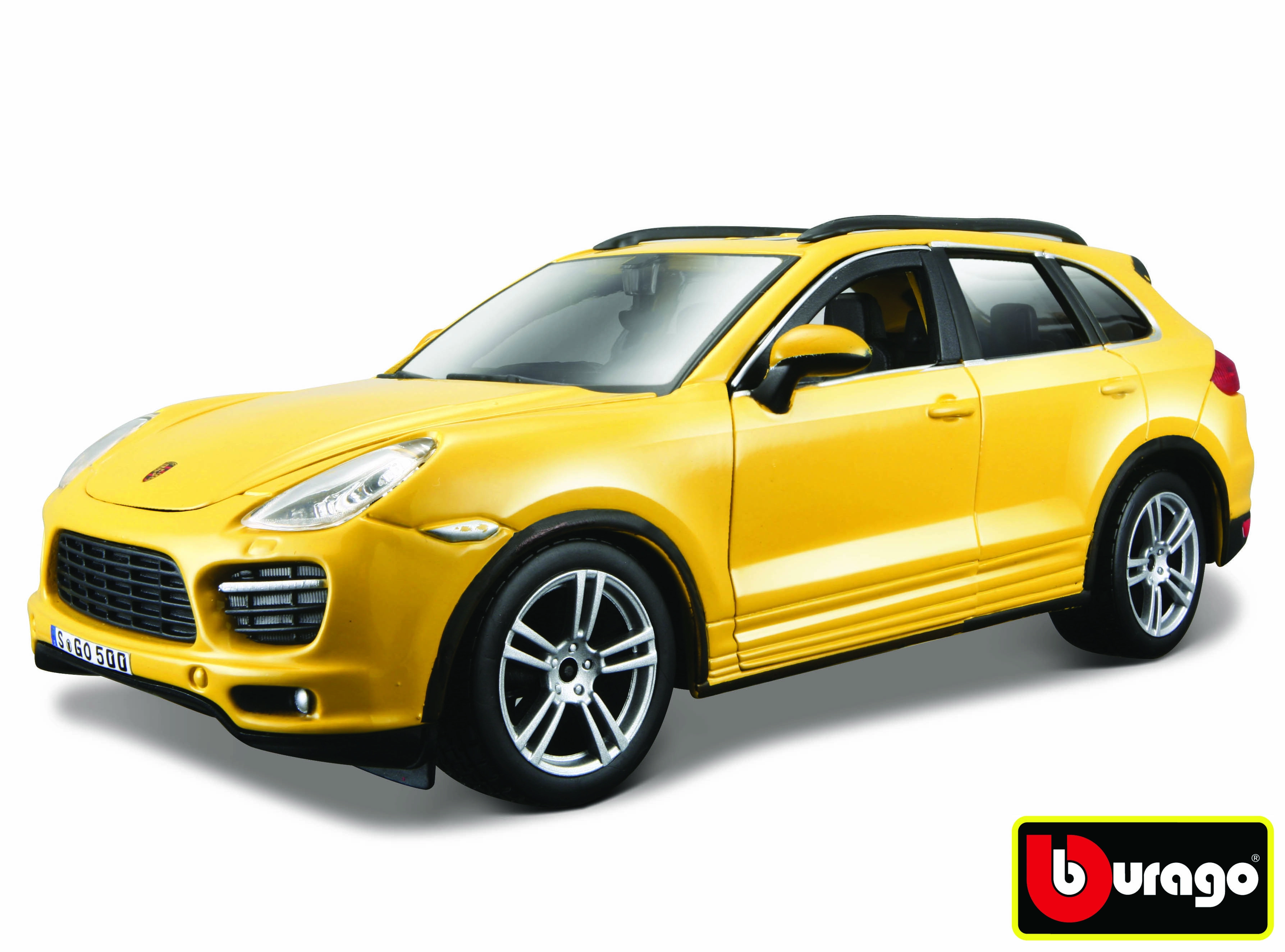 Bburago Porsche Cayenne Turbo žltá 1:24
