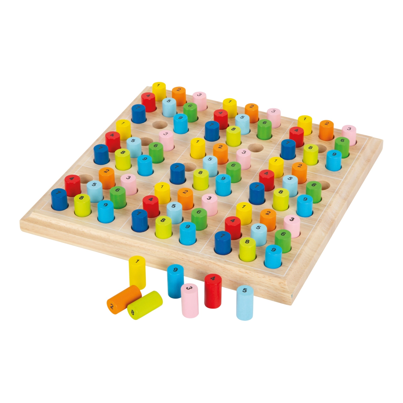 E-shop Small foot Drevené sudoku Farebné valčeky