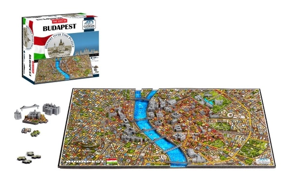 E-shop 4D puzzle Budapešť – historická mapa mesta v čase
