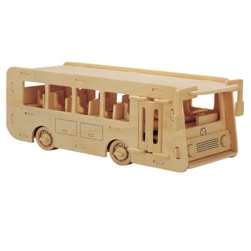 E-shop Woodcraft Drevené 3D puzzle autobus