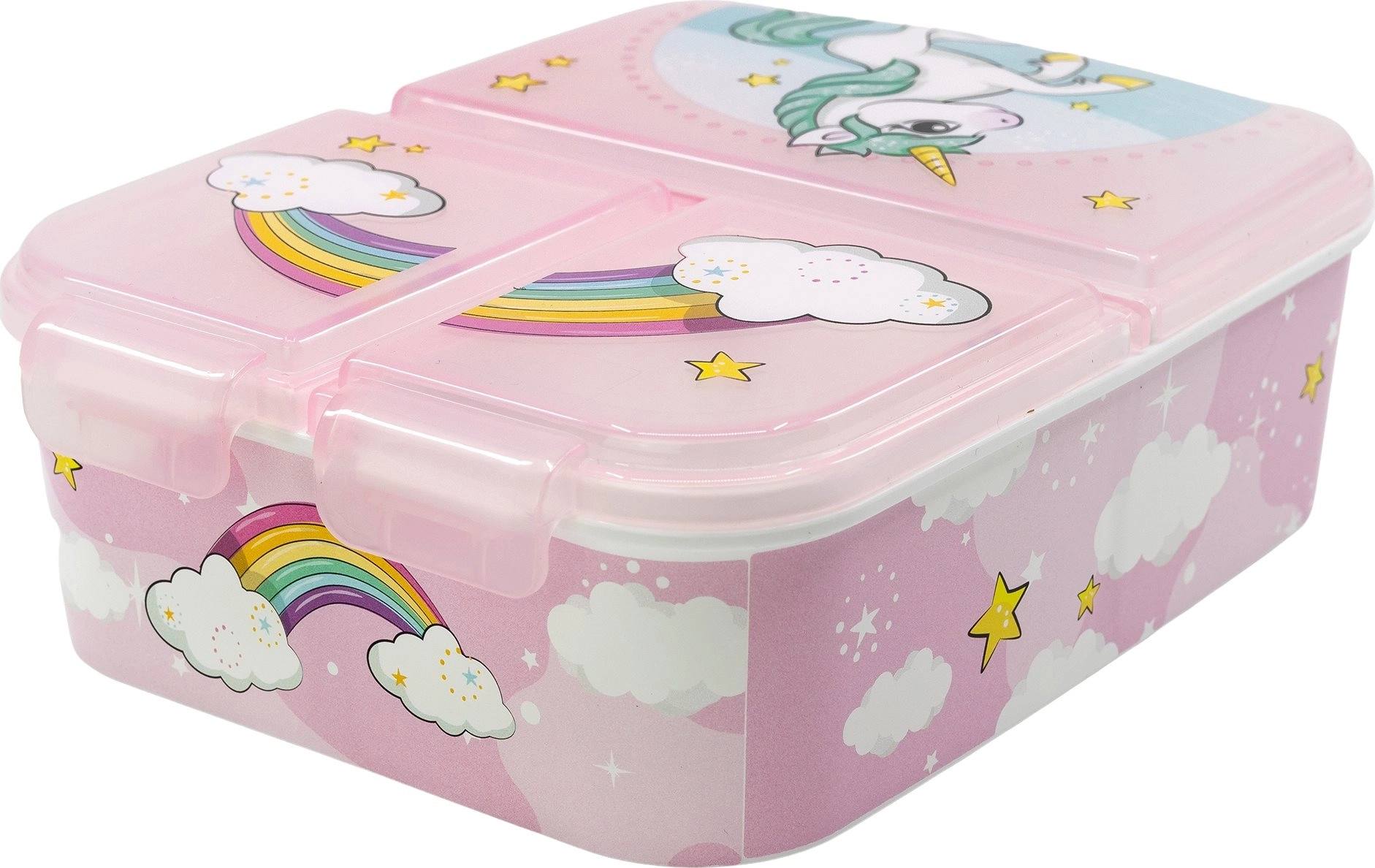 E-shop Stor delený plastový box na desiatu Unicorn 09722