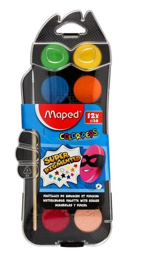 E-shop Vodové farby Maped Color'Peps 12 kusov