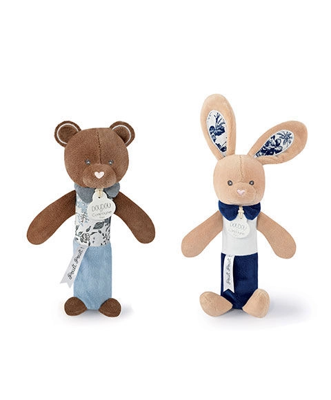 E-shop Pískacie chrastítko medvedík 17 cm – DOUDOU