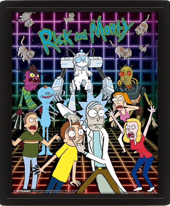 E-shop Pyramid International 3D obraz Ricky a Morty