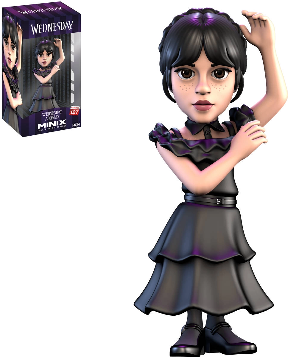 Zberateľská figúrka Minix Wednesday Addams v plesových šatách - 1 kus
