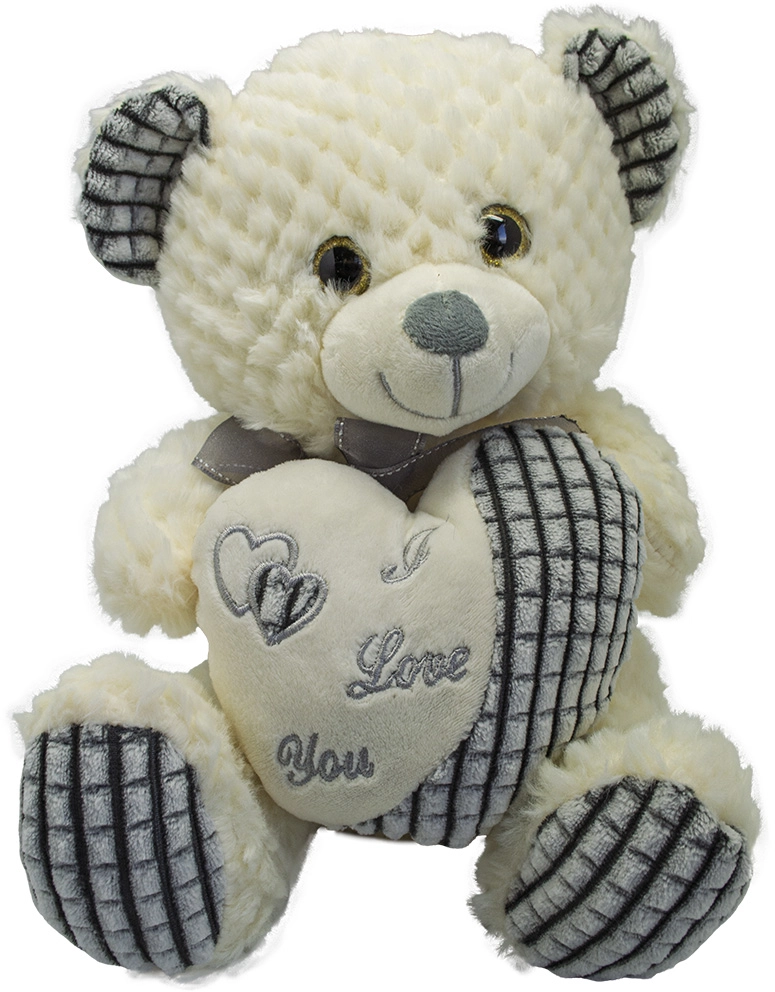 Plyšový medvedík so srdcom 30 cm