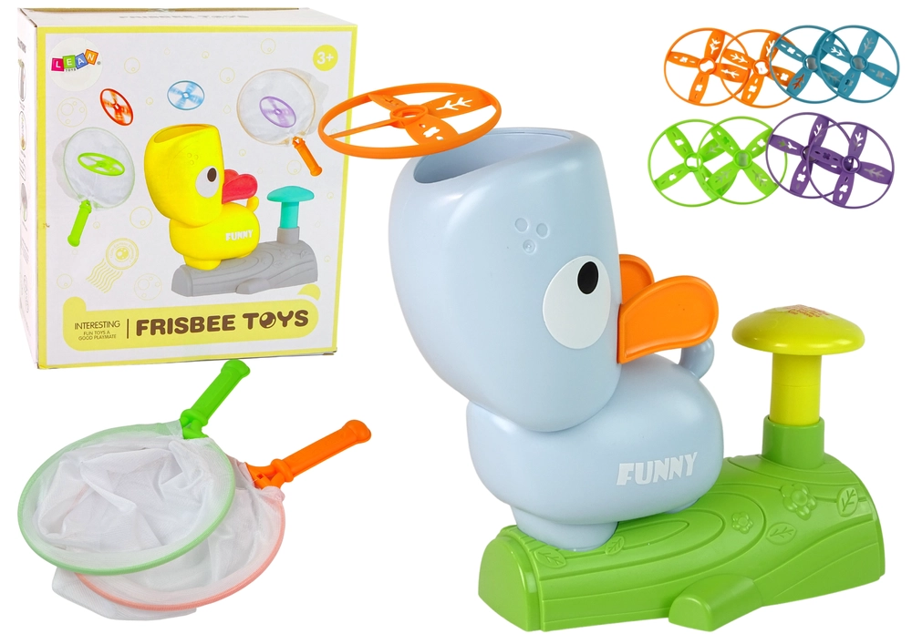 Lean Toys Arkádová hra Chyť Frisbee sivý Pes