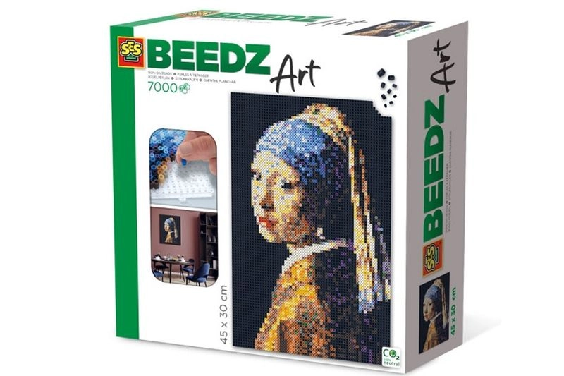 SES Creative BeedzArt zažehľovacie korálky – dievča s perlou