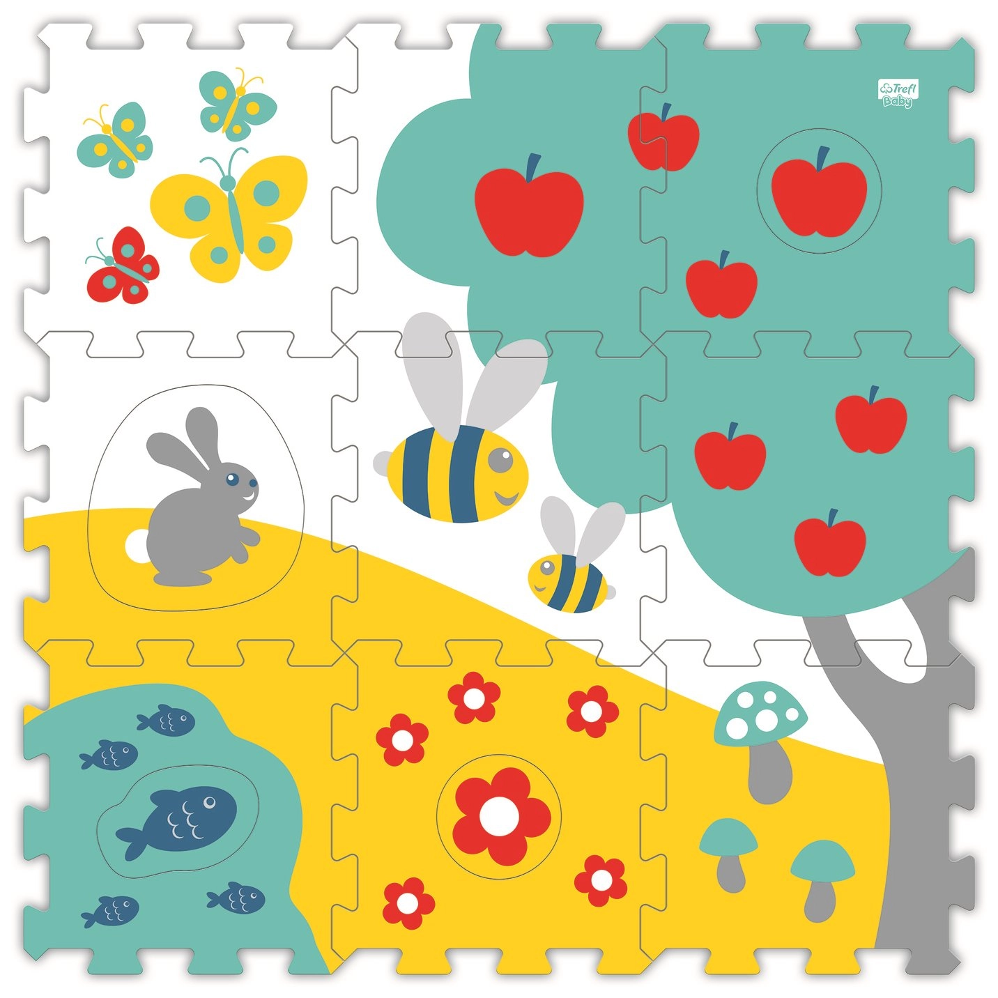 E-shop Trefl Moje první pěnové puzzle Louka