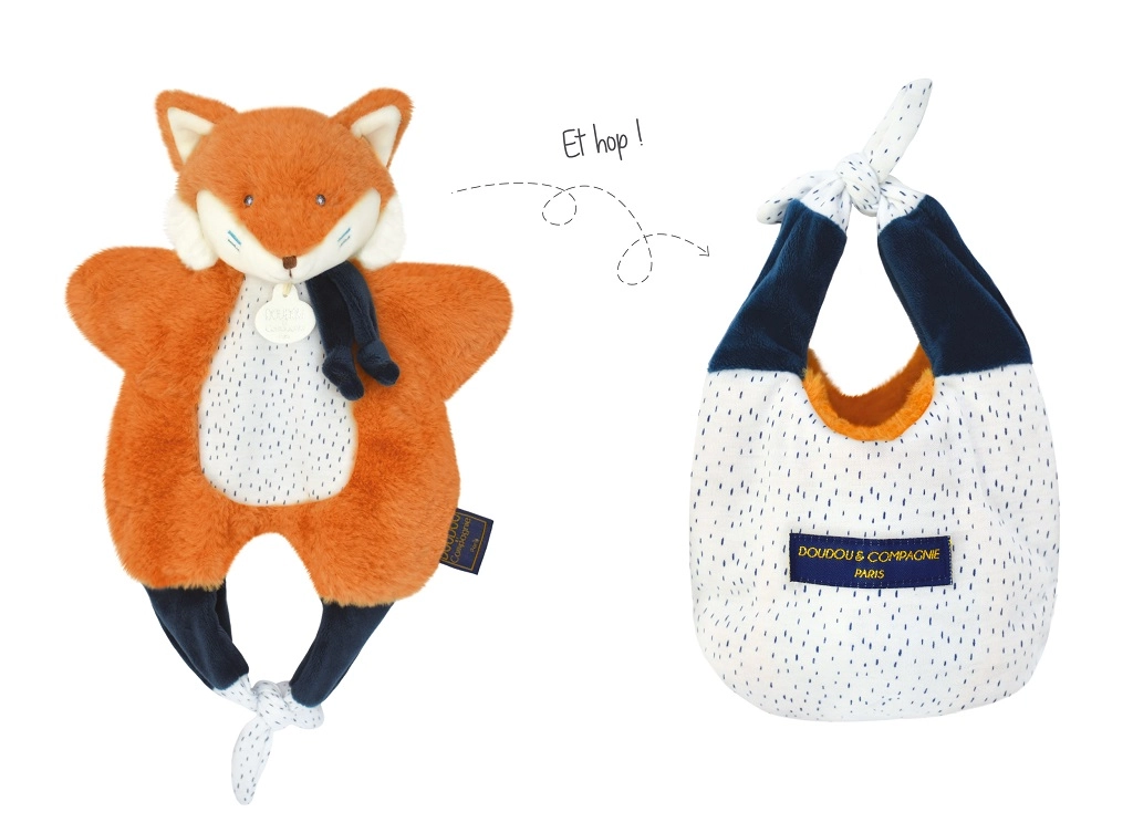 E-shop Doudou et Compagnie Paris Doudou Líška v taške 3v1