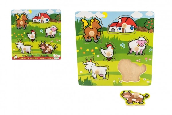 E-shop Teddies 00512015 Vkládačka Moje první zvířátka 6 ks