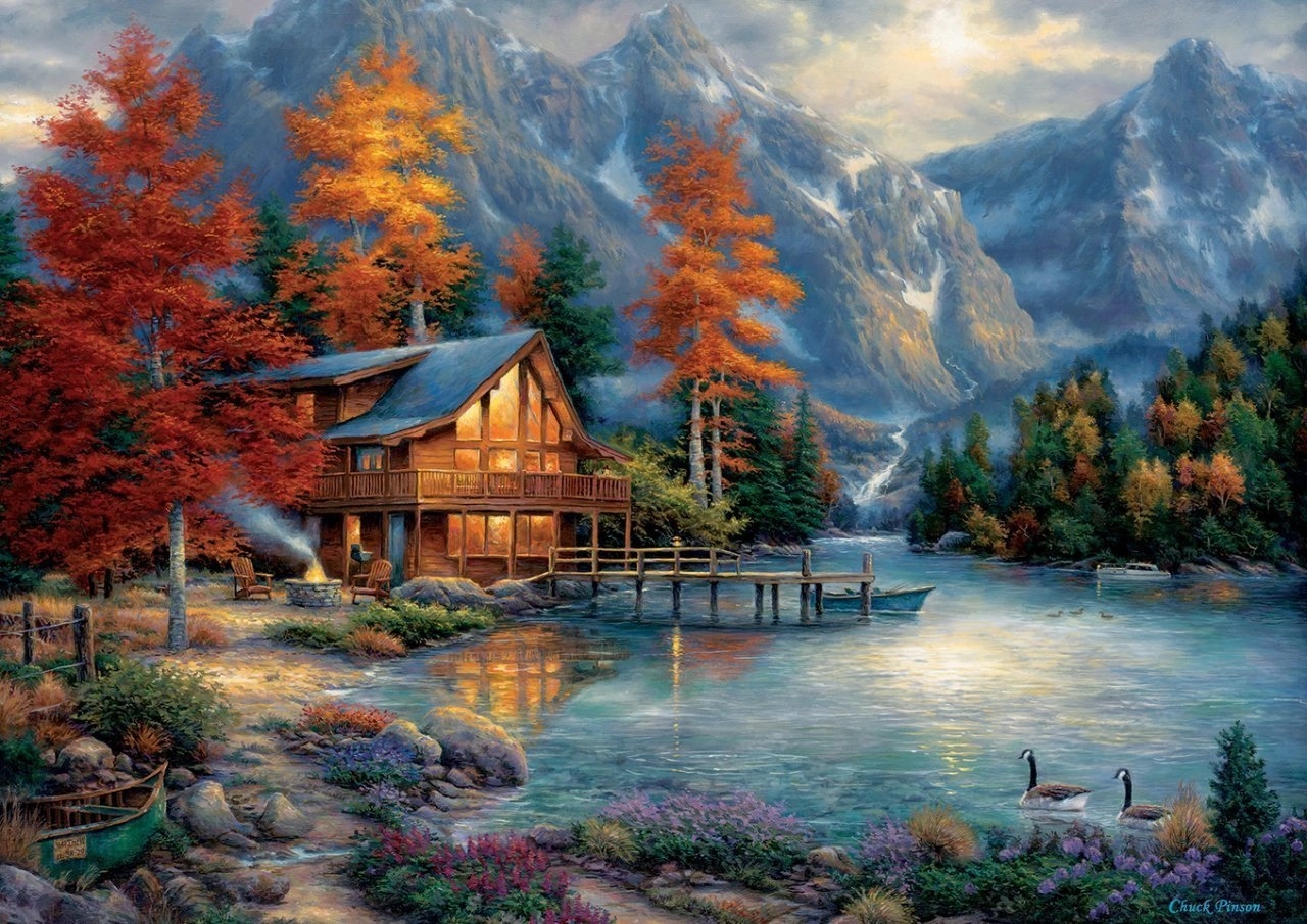 E-shop ART PUZZLE Puzzle Jesenné zrkadlenie 3000 dielikov