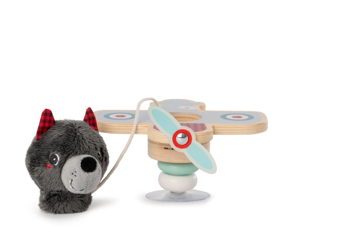 E-shop Lilliputiens hojdacie lietadlo s pilotom vlk Ľudovít