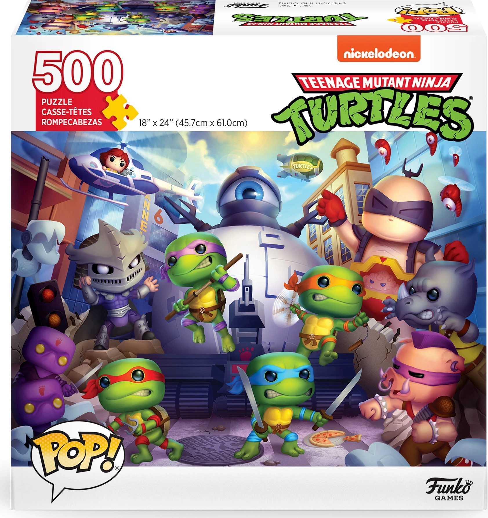 FUNKO GAMES POP! Želvy Ninja 500 dielov
