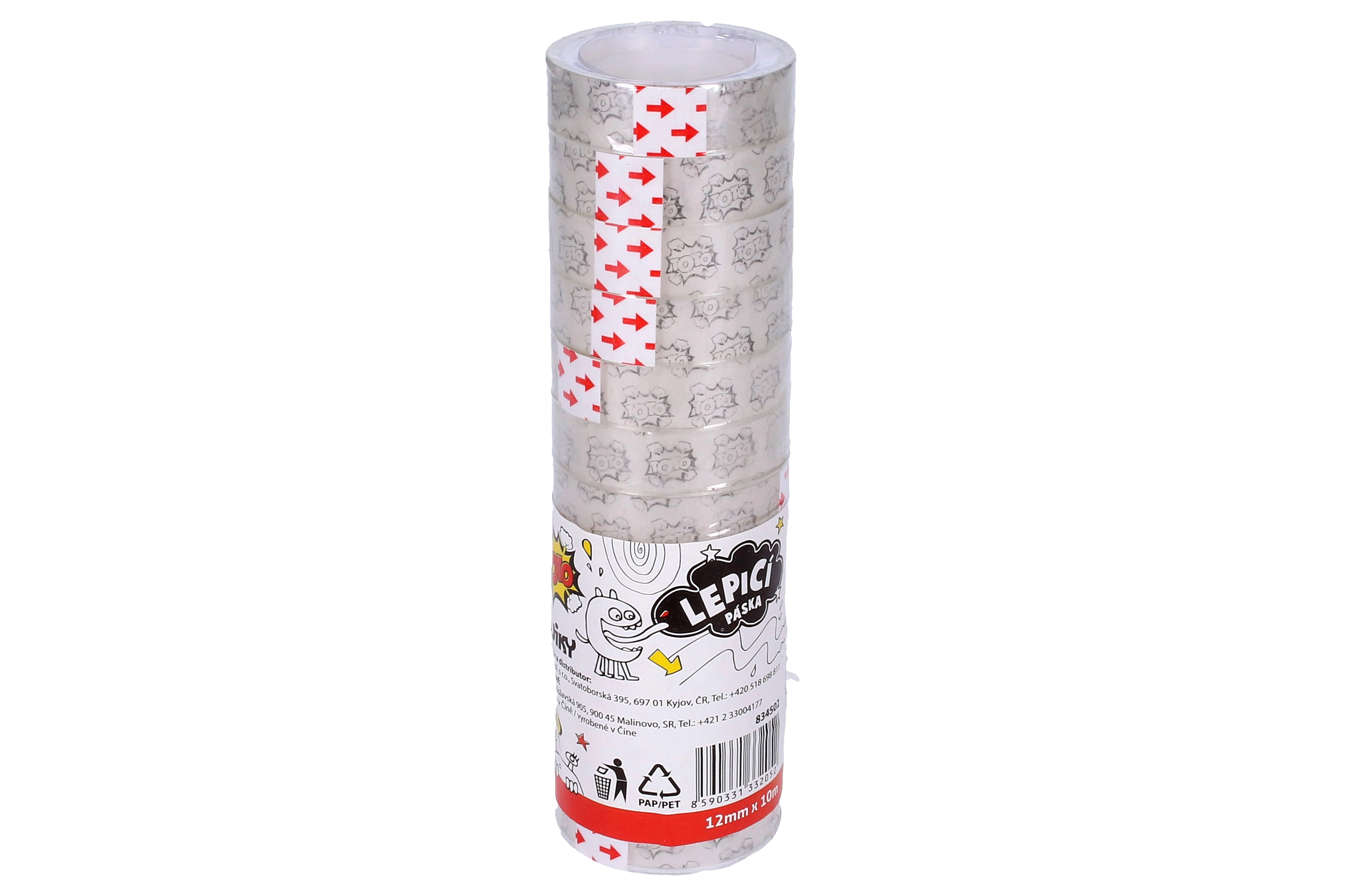 E-shop TOTO Lepiaca páska 12 mm x 10 m priehľadná