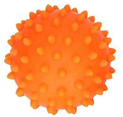 E-shop Senzorický ježkový masážny loptička – červený, 6 cm