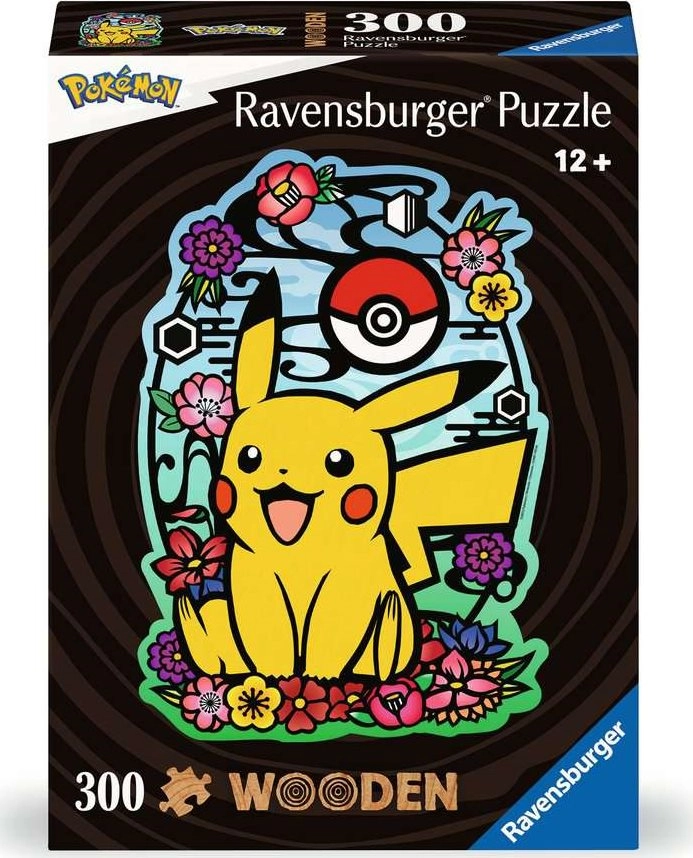 E-shop RAVENSBURGER Dřevěné obrysové Pikachu 300 dielov