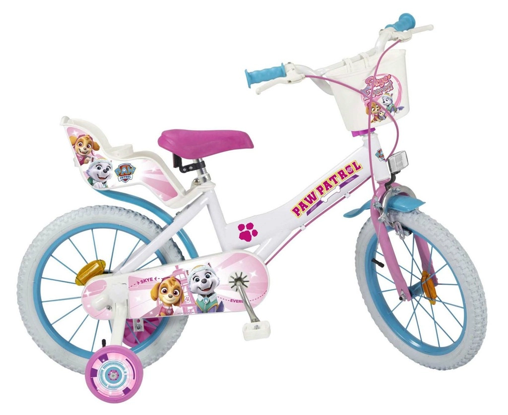 E-shop Detský bicykel Toimsa PAW Patrol 16" bielo‑ružový
