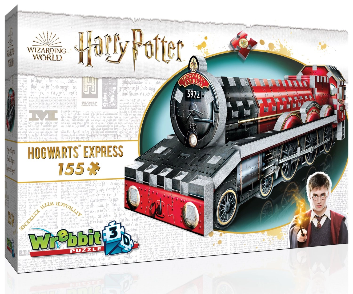 E-shop Wrebbit 3D puzzle Harry Potter: Bradavický expres 155 ks