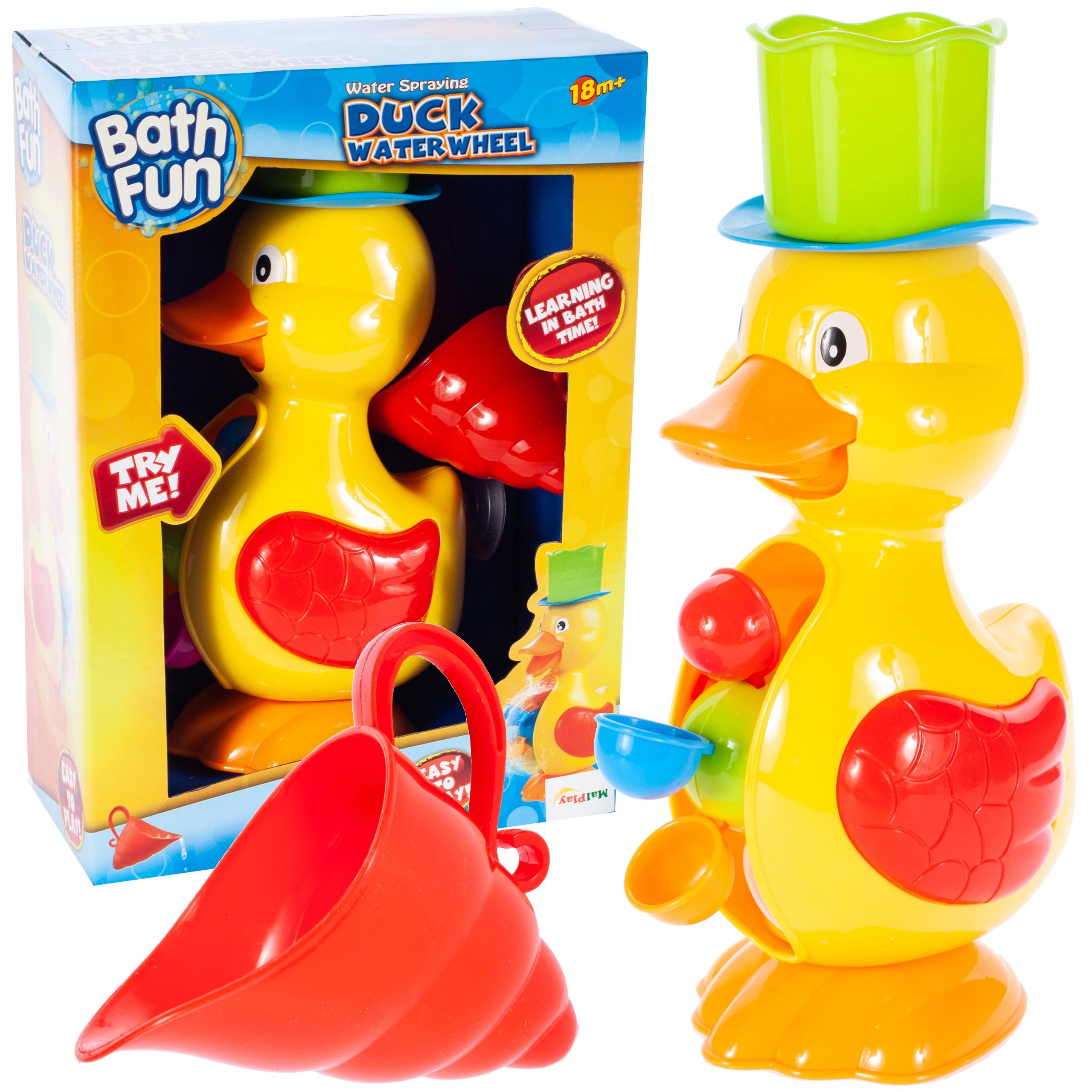 Káčička do kúpeľa s vodným mlynčekom