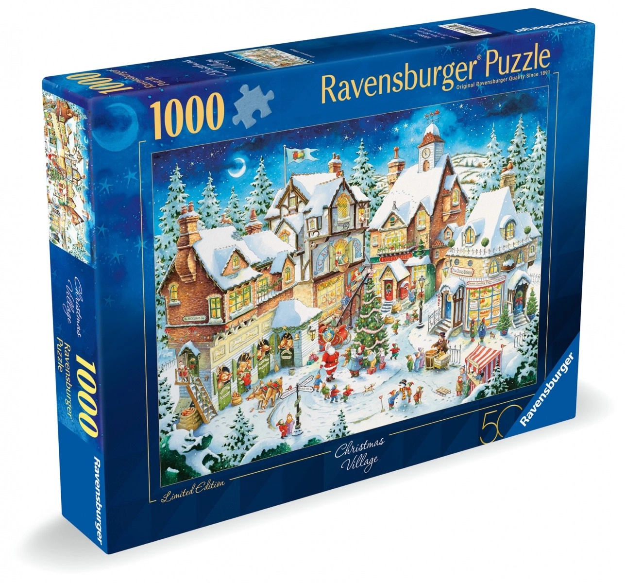 Puzzle 1000 kusov Biele Vianoce