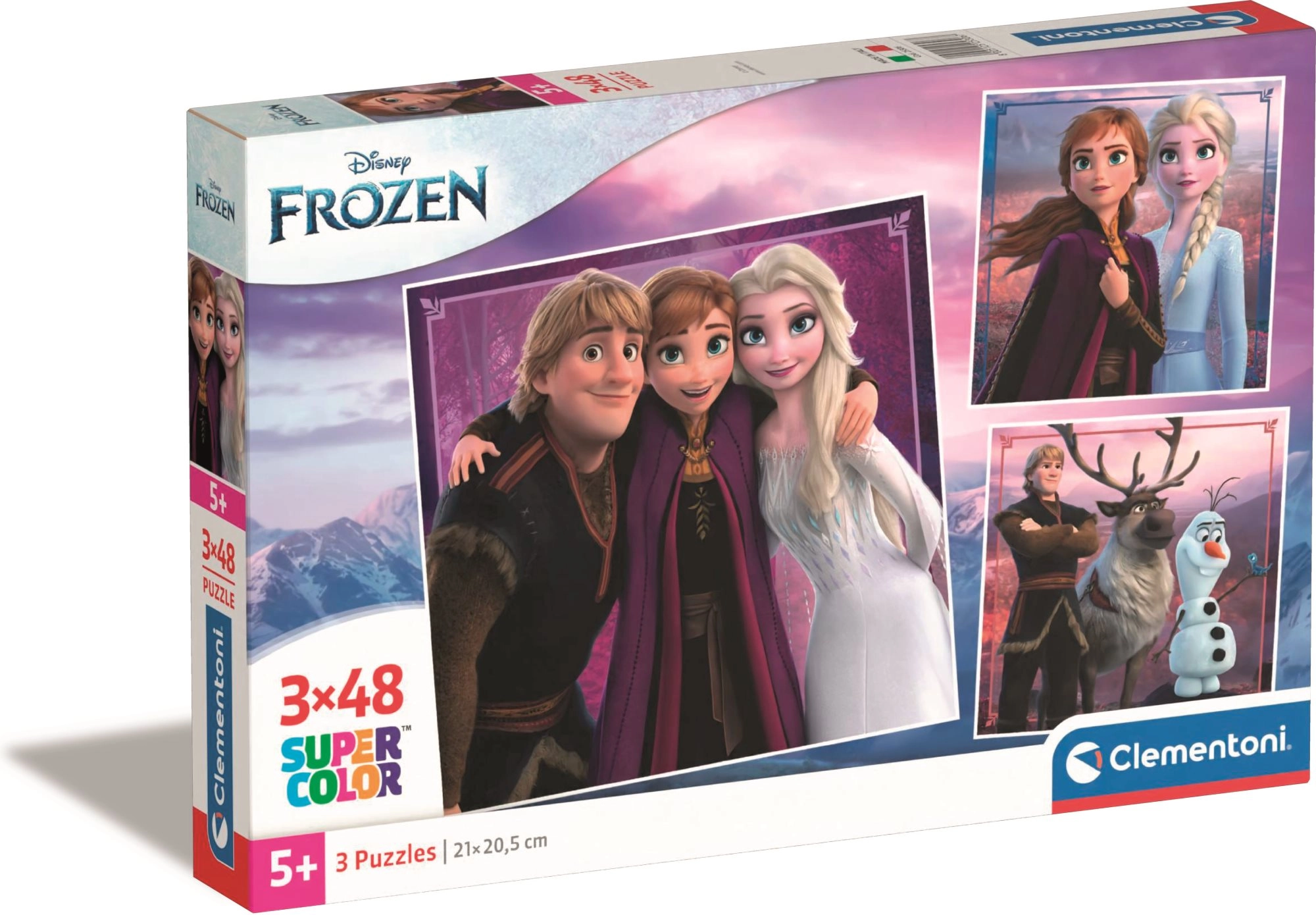 E-shop CLEMENTONI Puzzle Ľadové kráľovstvo 3x48 dielikov