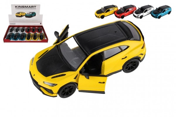 E-shop Teddies Auto Kinsmart Toyota GR Supra Racing Concept kov 12,5cm 4 farby na spätné natiahn. 12ks v boxe 1:36